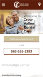 Mobile Screenshot of crowvalleydental.com