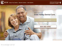 Tablet Screenshot of crowvalleydental.com